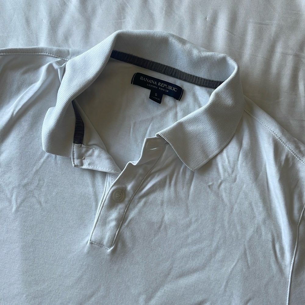 Men’s Banana Republic Polo White Shirt